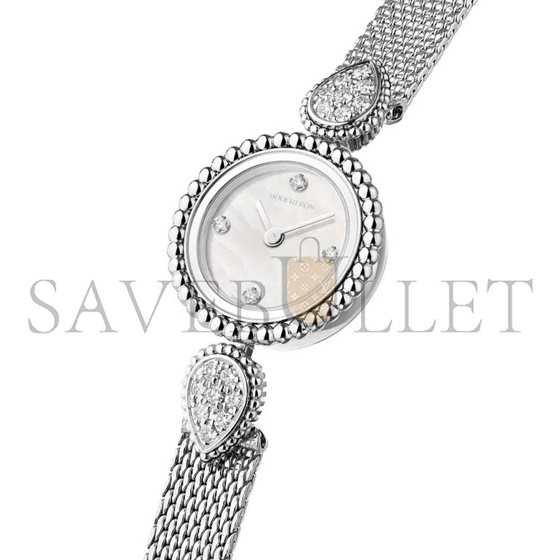 BOUCHERON SERPENT BOHÈME WATCH, 23 MM, STEEL AND DIAMONDS WA015704